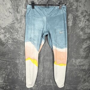 Nike Womens Dri-Fit Leggings M Multicolor Athletic‎ Running Yoga Pants